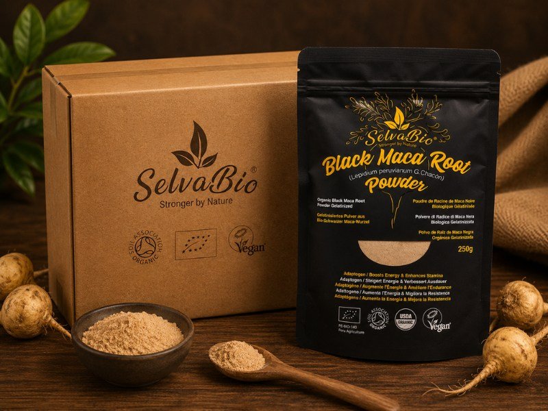 SelvaBio Organic Black Maca Root